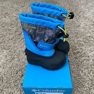 Toddler Boy Columbia Powderbug Snow Boot Like New